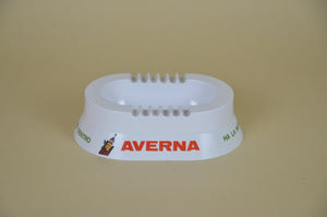 Posacenere pubblicitario in plastica ovale vintage anni '80 Amaro Averna Made in Italy