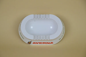 Posacenere pubblicitario in plastica ovale vintage anni '80 Amaro Averna Made in Italy
