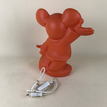 Carica l&#39;immagine nel visualizzatore di Gallery, Lampada da comodino rossa per bambini a forma di Mickey Mouse HEICO, Germania anni &#39;80