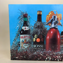 Carica l&#39;immagine nel visualizzatore di Gallery, Confezione natalizia regalo Martini in cartone per bottiglie, Italia anni &#39;70
