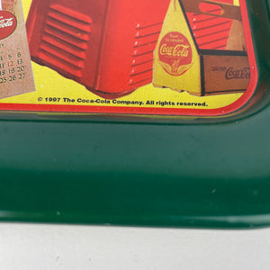 Vassoio vintage pubblicitario Decades of collectible Anni 40 Coca-Cola, edizione 1997