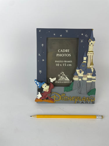 Cornice portafotografie Topolino Apprendista Stregone a Disneyland Paris di Démons et Merveilles, anni 2000
