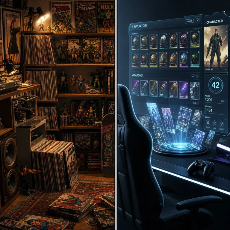 A evolução dos momentos de lazer: a transição das coleções físicas para experiências virtuais